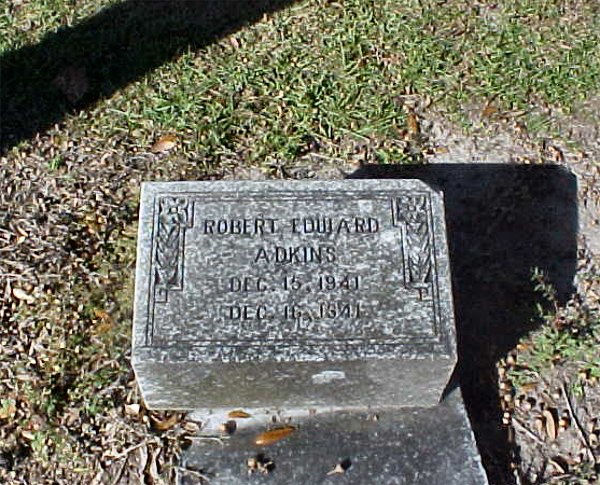 Robert Edward Adkins Gravestone Photo