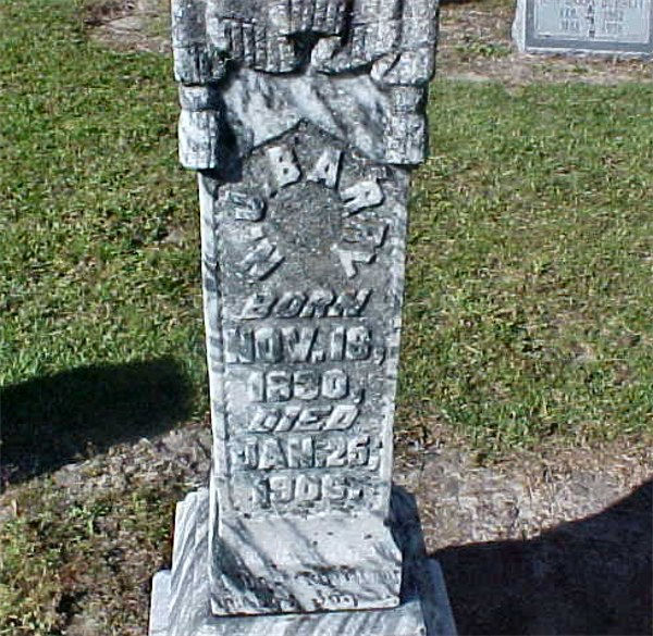 N. J. Barry Gravestone Photo