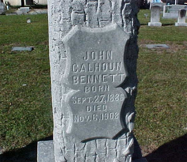 John  Calhoun Bennett Gravestone Photo