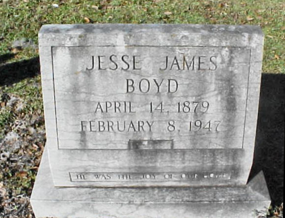 Jessie James Boyd Gravestone Photo