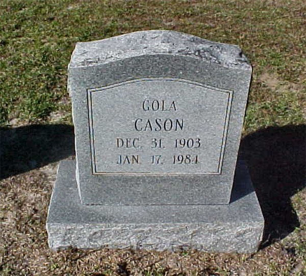 Gola Cason Gravestone Photo