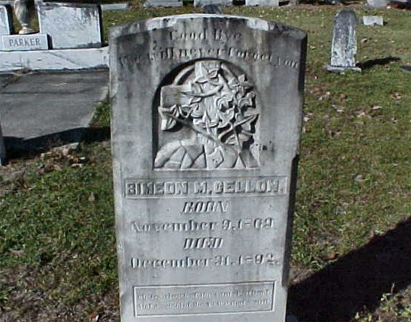 Simeon M. Cellon Gravestone Photo