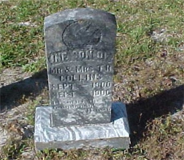 Infant  Son Collins Gravestone Photo
