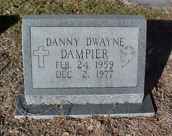 Danny Dwayne Dampier Gravestone Photo