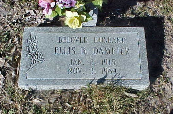 Ellis B. Dampier Gravestone Photo