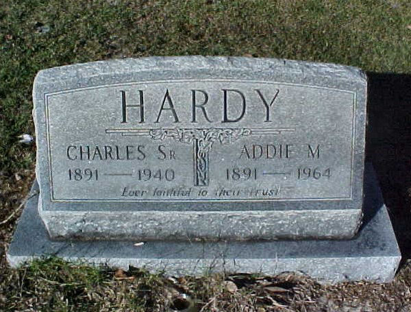 Charles & Addie M. Hardy Gravestone Photo