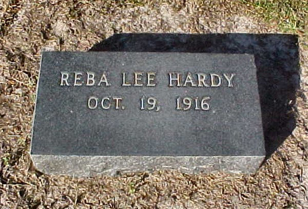 Reba Lee Hardy Gravestone Photo