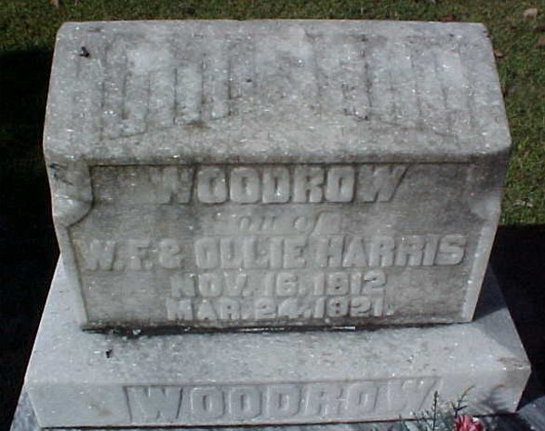 Woodrow Harris Gravestone Photo