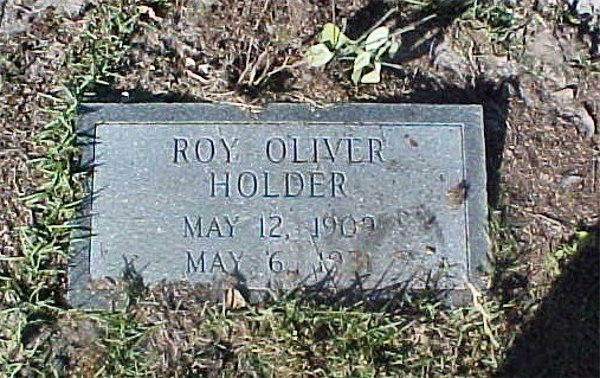 Roy Oliver Holder Gravestone Photo