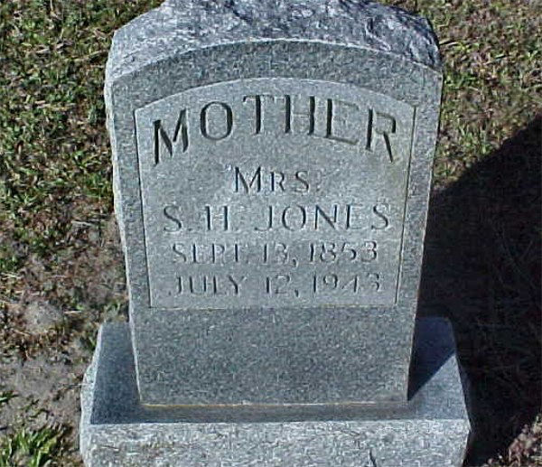 S.H. Jones Gravestone Photo