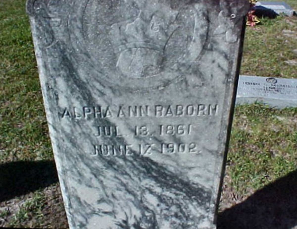 Alpha  Ann Rabon Gravestone Photo