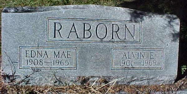 Edna Mae & Alvin E. Rabon Gravestone Photo