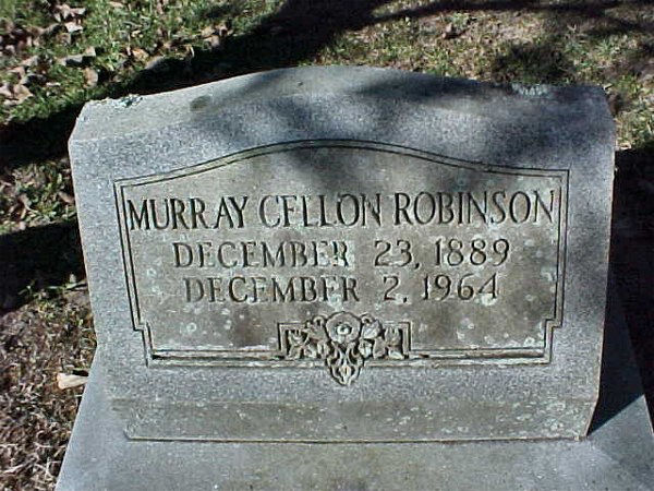 Murray  Cellon Robinson Gravestone Photo