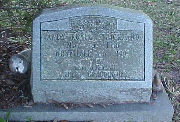Andy Royce Strickland Gravestone Photo