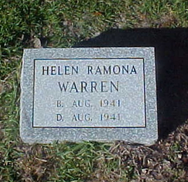 Helen  Romana Warren Gravestone Photo