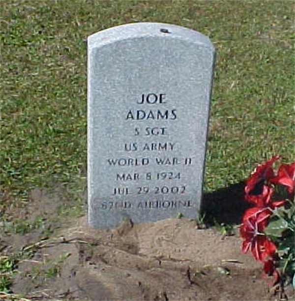 Joe Adams Gravestone Photo