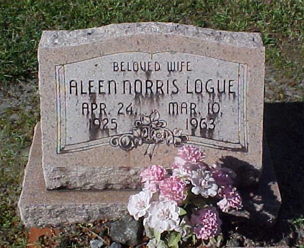 Alen Norris Logue Gravestone Photo