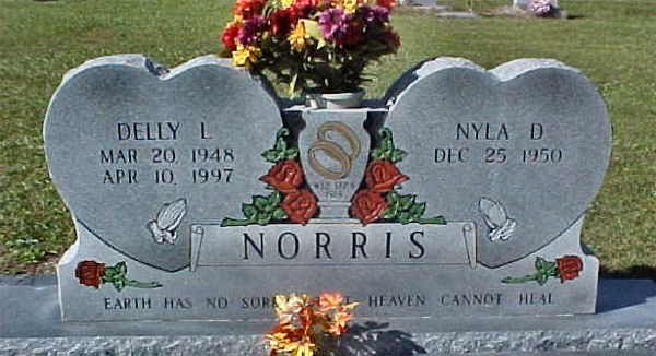 Delly L. & Nyla D. Norris Gravestone Photo