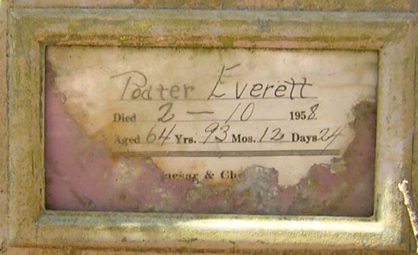 Podter Everett Gravestone Photo