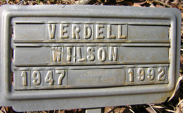 Verdell Wilson Gravestone Photo