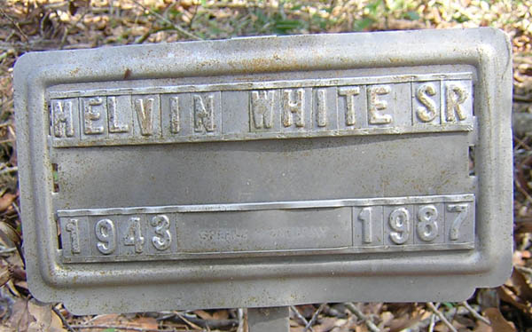 Melvin White Gravestone Photo