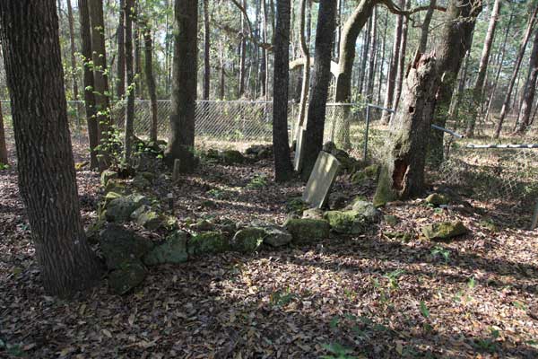  Wide Angle View of Corner of Cemetery Gravestone Photo