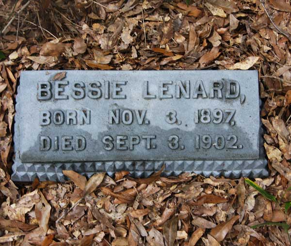 Bessie Lenard Gravestone Photo
