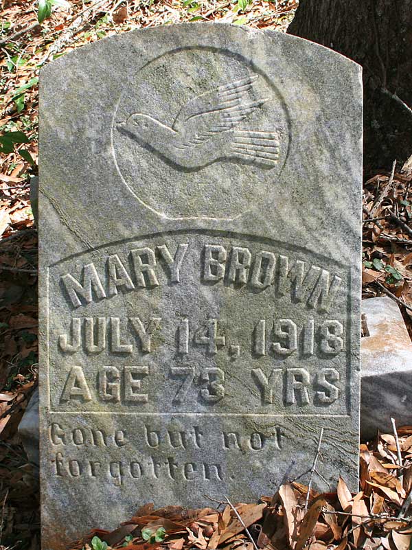 Mary Brown Gravestone Photo