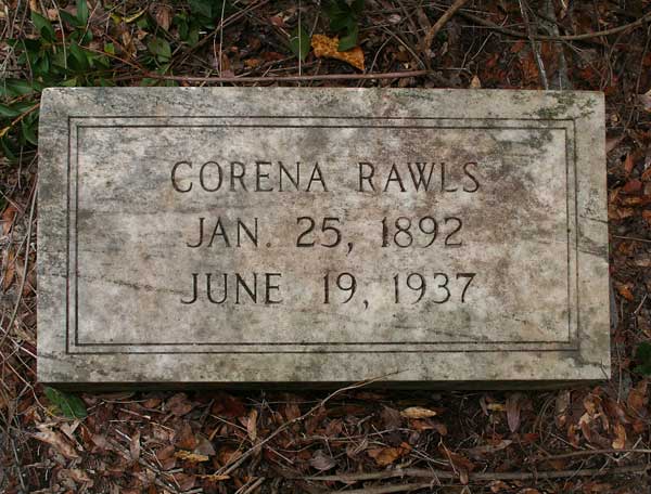 Corena Rawls Gravestone Photo