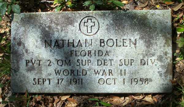 Nathan Bolen Gravestone Photo