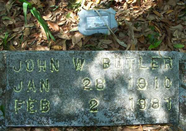 John W. Butler Gravestone Photo