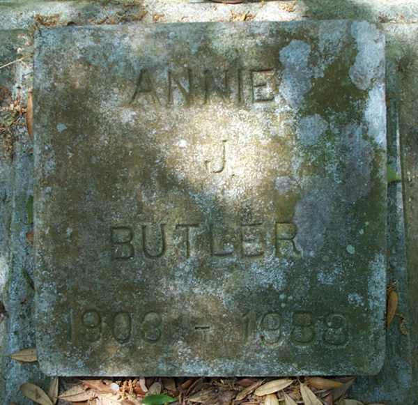 Annie J. Butler Gravestone Photo