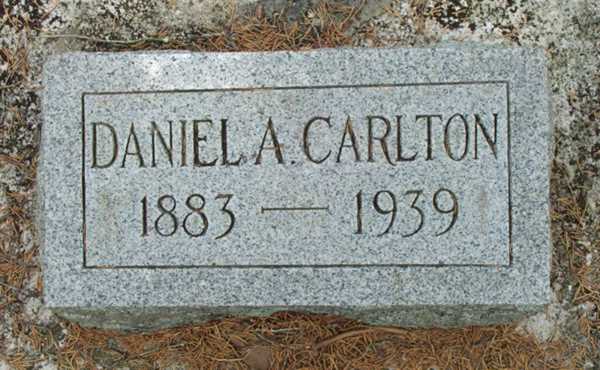 Daniel A. Carlton Gravestone Photo