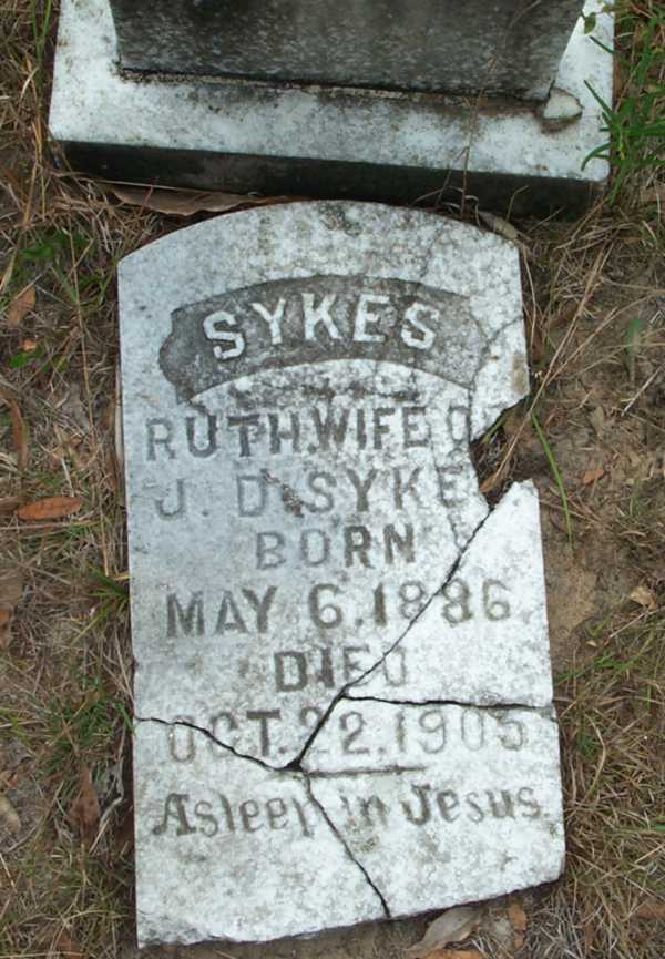 Ruth Sykes Gravestone Photo