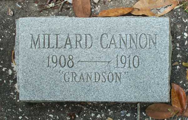 Millard Cannon Gravestone Photo