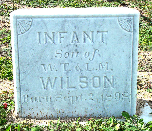 (Infant Son) Wilson Gravestone Photo