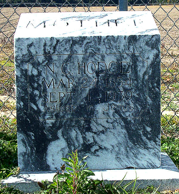 N.C. Hodge Gravestone Photo