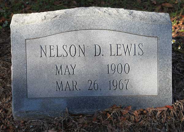 NELSON D. LEWIS Gravestone Photo