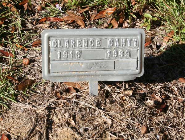 CLARENCE CANTY Gravestone Photo