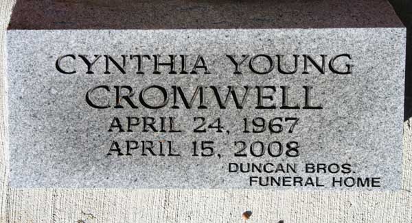 CYNTHIA YOUNG CROMWELL Gravestone Photo