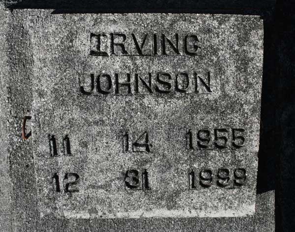 IRVING JOHNSON Gravestone Photo