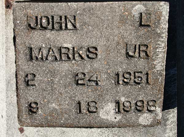 JOHN L. MARKS Gravestone Photo