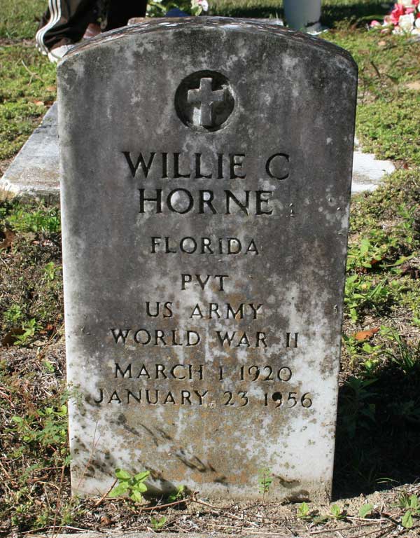 WILLIE C. HORNE Gravestone Photo