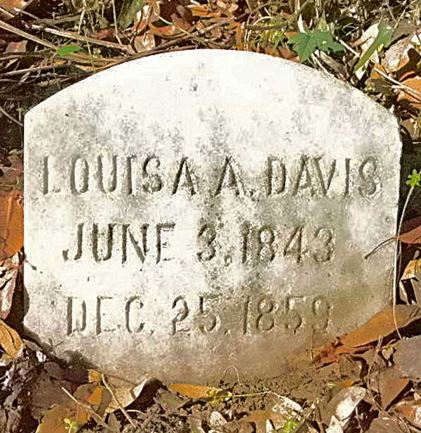 Louisa A. Davis Gravestone Photo