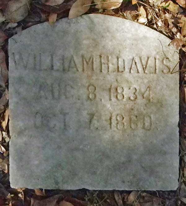 William H. Davis Gravestone Photo