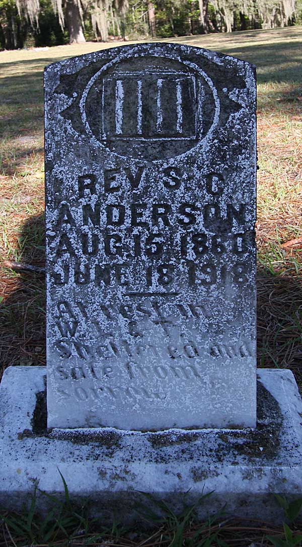 S. C. Anderson Gravestone Photo