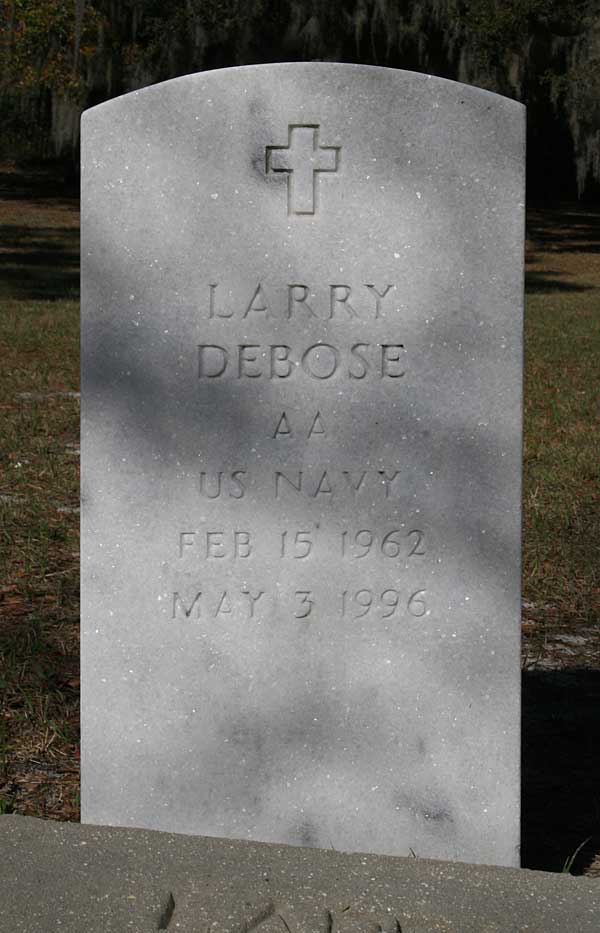 Larry Debose Gravestone Photo