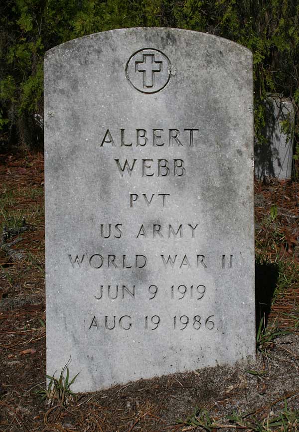 Albert Webb Gravestone Photo