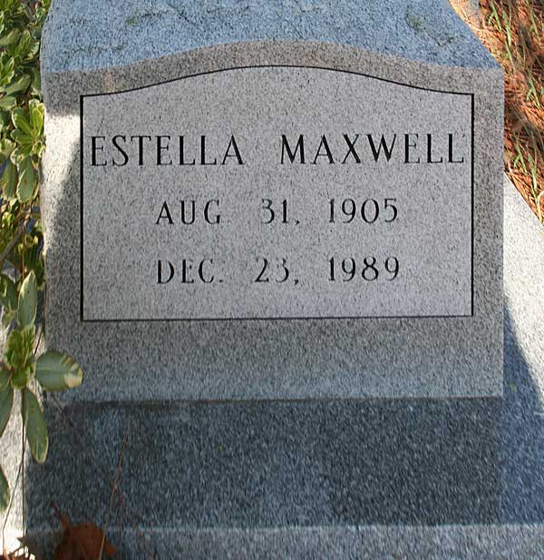 Estella Maxwell Gravestone Photo