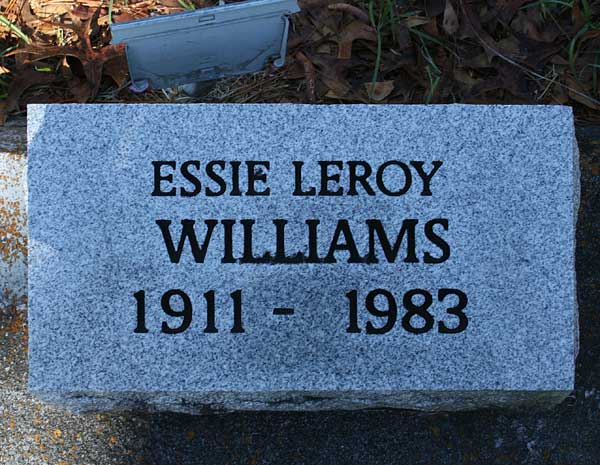 Essie Leroy Williams Gravestone Photo